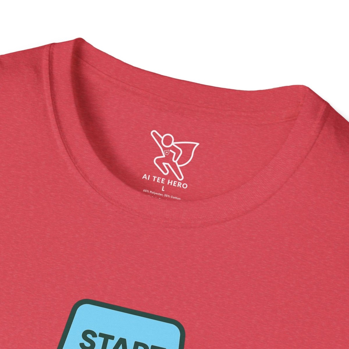 "Press Start, Not Stress" Unisex T-Shirt - Relaxed Fit Gaming Tee, Gift for Gamers, Fun Stress Relief Shirt, Casual Everyday Wear CW - 2 Teal - AI Tee Hero