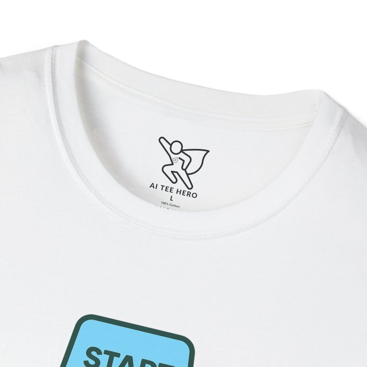 "Press Start, Not Stress" Unisex T-Shirt - Relaxed Fit Gaming Tee, Gift for Gamers, Fun Stress Relief Shirt, Casual Everyday Wear CW - 2 Teal - AI Tee Hero