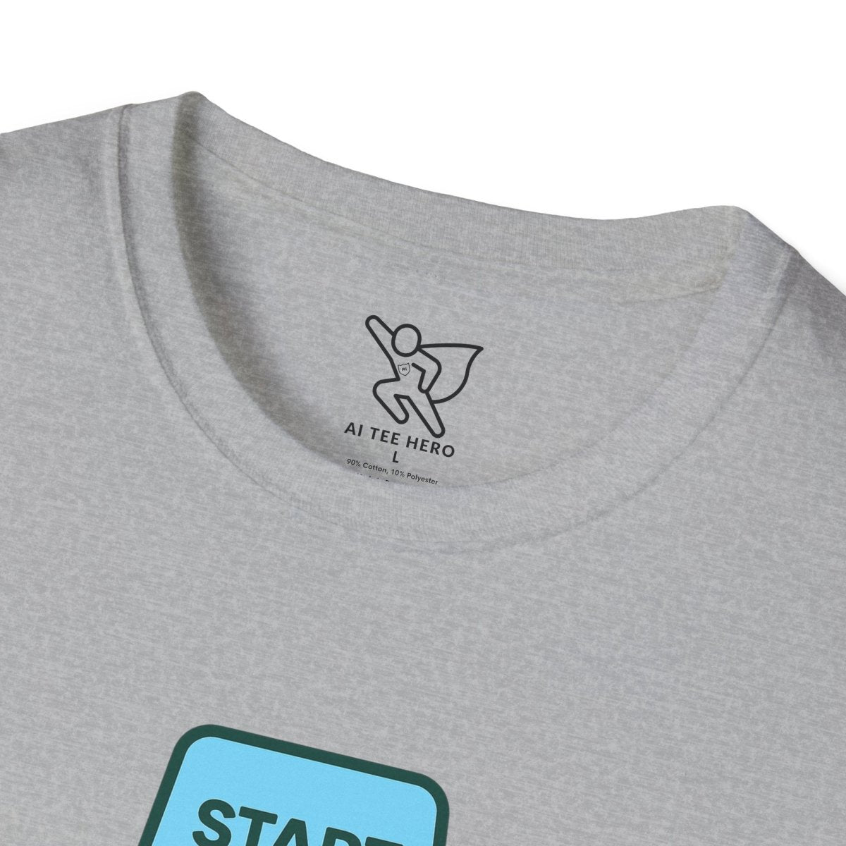 "Press Start, Not Stress" Unisex T-Shirt - Relaxed Fit Gaming Tee, Gift for Gamers, Fun Stress Relief Shirt, Casual Everyday Wear CW - 2 Teal - AI Tee Hero