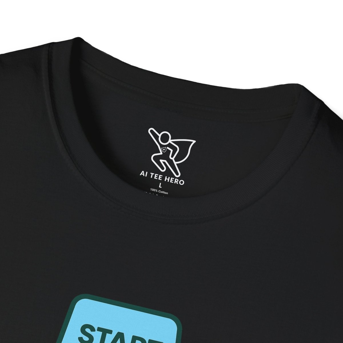 "Press Start, Not Stress" Unisex T-Shirt - Relaxed Fit Gaming Tee, Gift for Gamers, Fun Stress Relief Shirt, Casual Everyday Wear CW - 2 Teal - AI Tee Hero