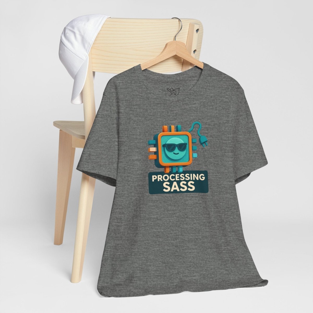 "Processing Sass" Graphic T-Shirt for Geeky Friends, Funny Gift, Casual Wear, Programmer Humor - AI Tee Hero