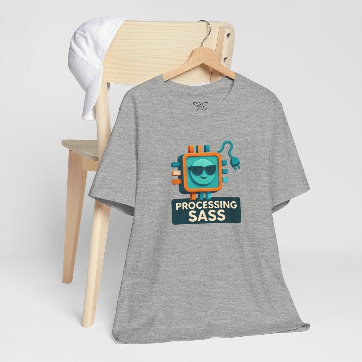 "Processing Sass" Graphic T-Shirt for Geeky Friends, Funny Gift, Casual Wear, Programmer Humor - AI Tee Hero