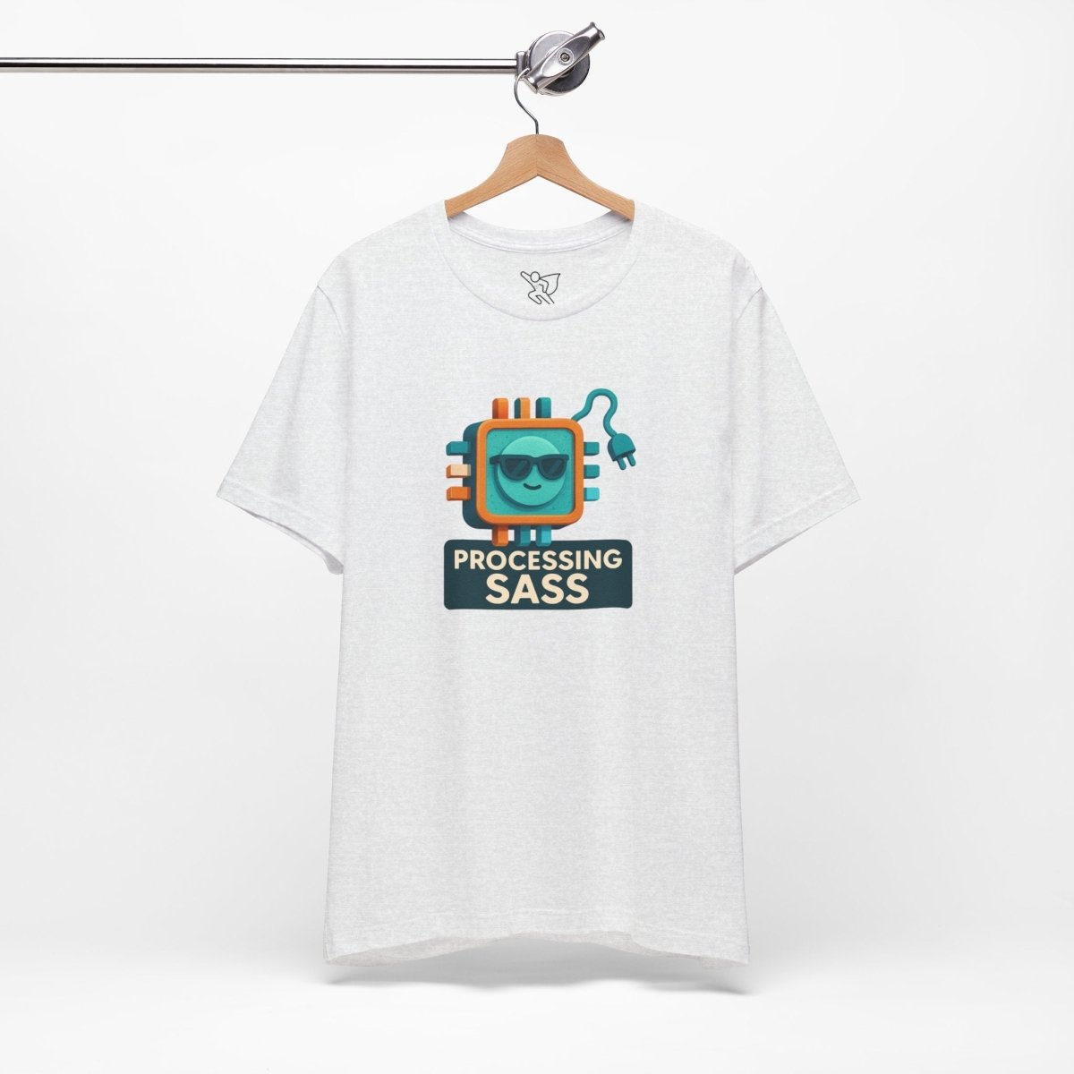 "Processing Sass" Graphic T-Shirt for Geeky Friends, Funny Gift, Casual Wear, Programmer Humor - AI Tee Hero
