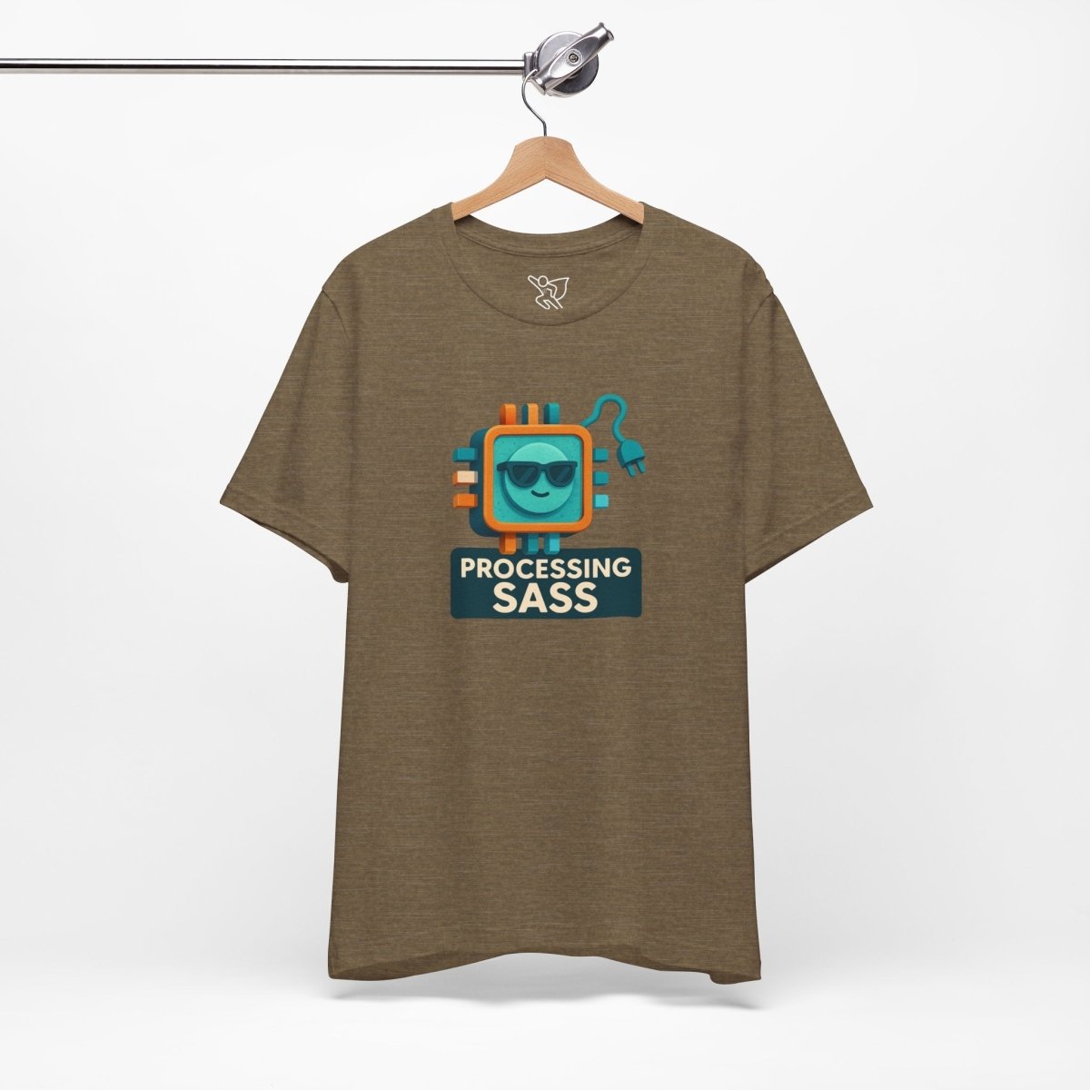 "Processing Sass" Graphic T-Shirt for Geeky Friends, Funny Gift, Casual Wear, Programmer Humor - AI Tee Hero