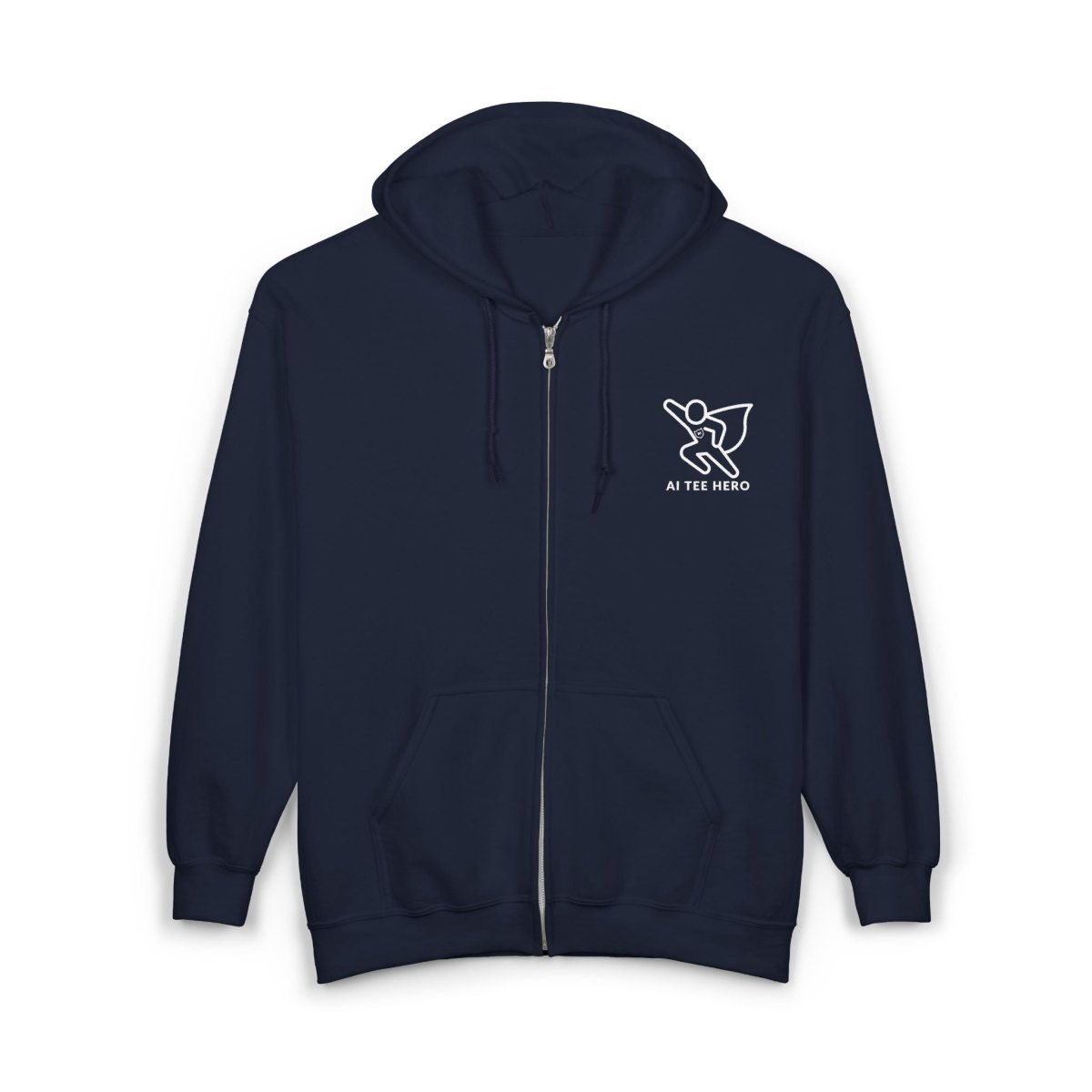 "Processing Sass" Stylish Unisex Zip Hoodie for Everyday Comfort, Casual Wear, Gift for Him or Her, Cozy Layer for Any Occasion, Perfect for All Seasons - AI Tee Hero