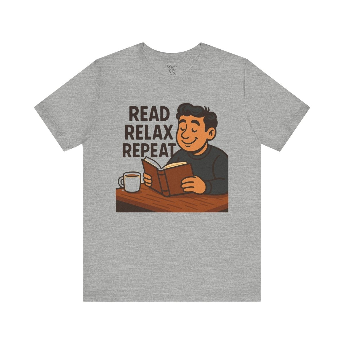 "Read. Relax. Repeat." Cozy Reading Shirt, Book Lover Gift, Unisex Casual Tee, Perfect for Book Clubs, Relaxing Days - MINDSet Collection - AI Tee Hero
