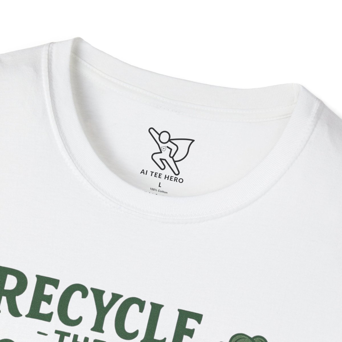 "Recycle the Chaos" Unisex Statement T-Shirt, Sustainable Fashion, Earth Day Gift, Casual Wear, Green Lifestyle - MINDSet Collection - AI Tee Hero