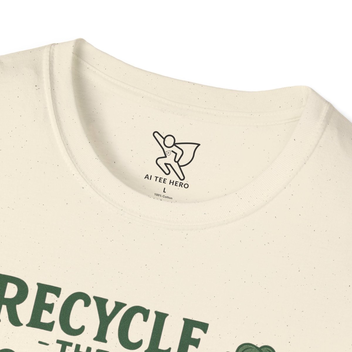 "Recycle the Chaos" Unisex Statement T-Shirt, Sustainable Fashion, Earth Day Gift, Casual Wear, Green Lifestyle - MINDSet Collection - AI Tee Hero