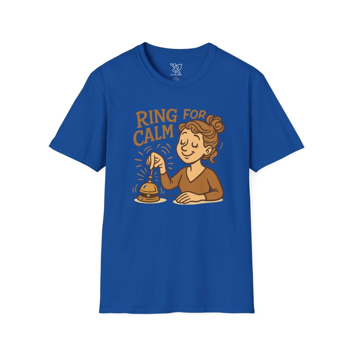 "Ring for Calm" Unisex T-Shirt, Relaxation Shirt, Gift for Stress Relief, Mindfulness Tee, Meditation Apparel, Wellness Gift - MINDSet Collection - AI Tee Hero
