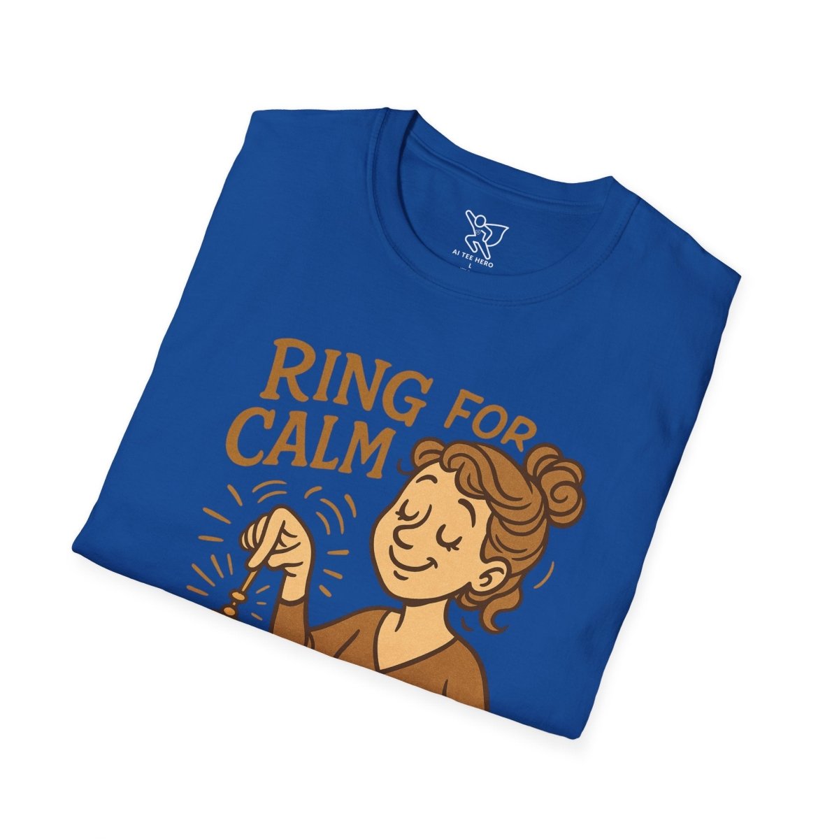 "Ring for Calm" Unisex T-Shirt, Relaxation Shirt, Gift for Stress Relief, Mindfulness Tee, Meditation Apparel, Wellness Gift - MINDSet Collection - AI Tee Hero