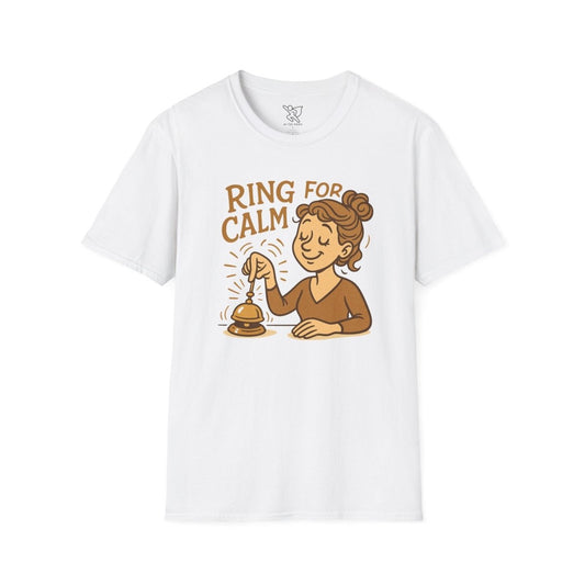 "Ring for Calm" Unisex T-Shirt, Relaxation Shirt, Gift for Stress Relief, Mindfulness Tee, Meditation Apparel, Wellness Gift - MINDSet Collection - AI Tee Hero