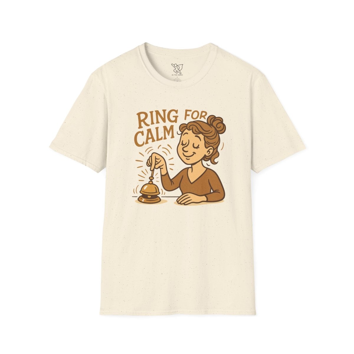 "Ring for Calm" Unisex T-Shirt, Relaxation Shirt, Gift for Stress Relief, Mindfulness Tee, Meditation Apparel, Wellness Gift - MINDSet Collection - AI Tee Hero
