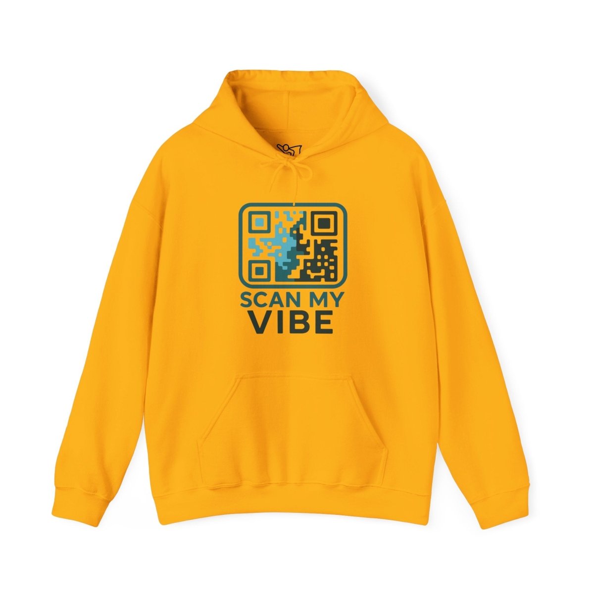 "Scan My Vibe" Hoodie, Unisex Sweatshirt, Casual Streetwear, Trendy Gift, Tech Apparel, Perfect for Events, Comfortable Fashion - AI Tee Hero