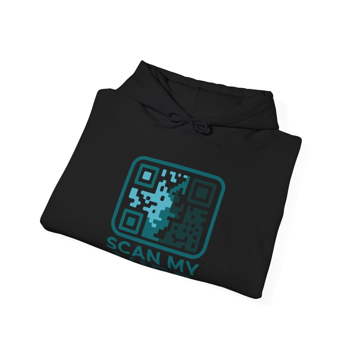 "Scan My Vibe" Hoodie, Unisex Sweatshirt, Casual Streetwear, Trendy Gift, Tech Apparel, Perfect for Events, Comfortable Fashion - AI Tee Hero