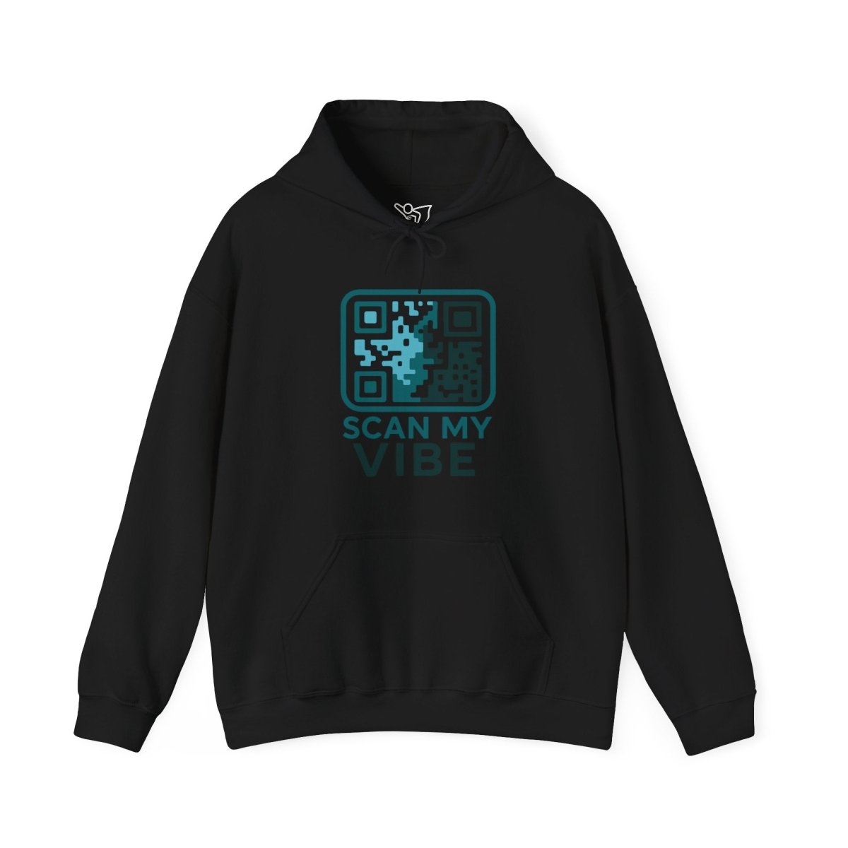 "Scan My Vibe" Hoodie, Unisex Sweatshirt, Casual Streetwear, Trendy Gift, Tech Apparel, Perfect for Events, Comfortable Fashion - AI Tee Hero
