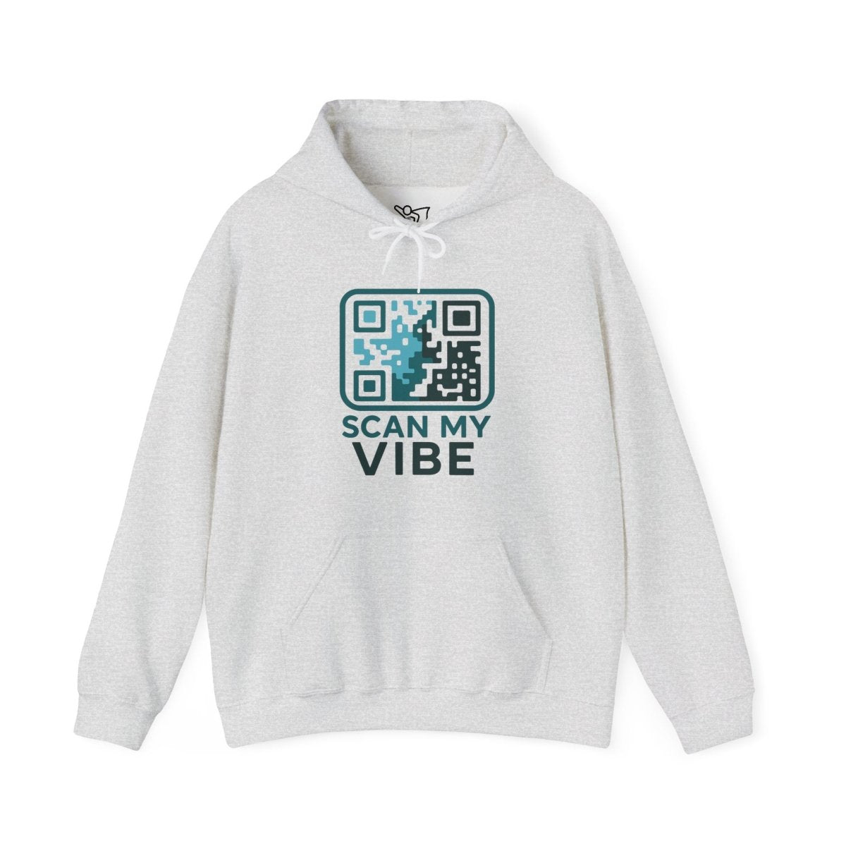 "Scan My Vibe" Hoodie, Unisex Sweatshirt, Casual Streetwear, Trendy Gift, Tech Apparel, Perfect for Events, Comfortable Fashion - AI Tee Hero