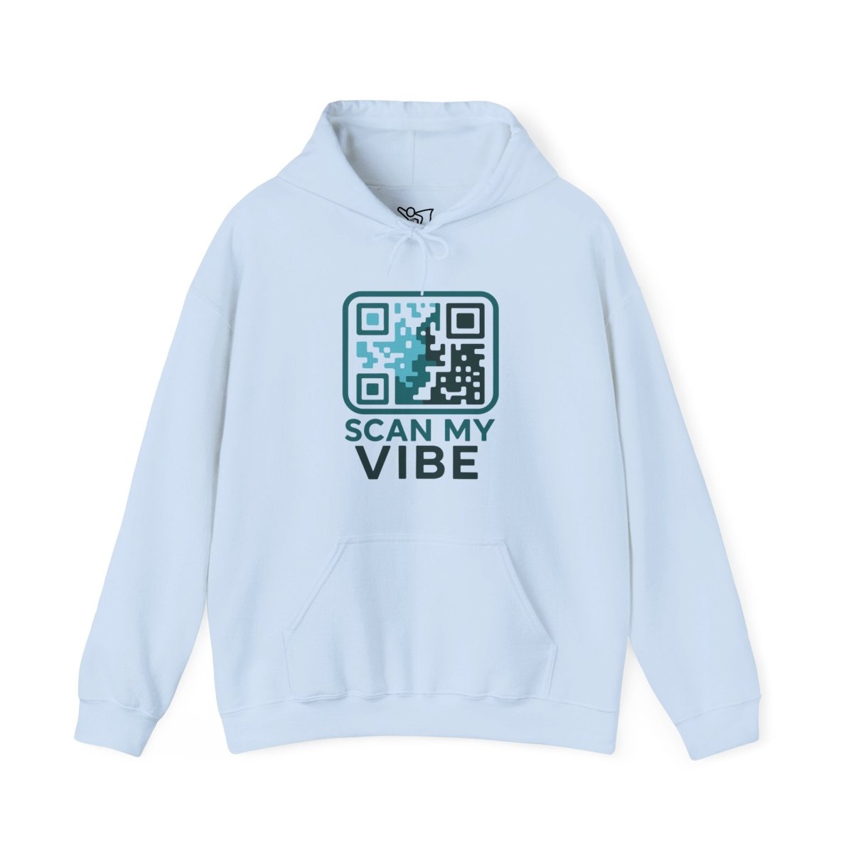 "Scan My Vibe" Hoodie, Unisex Sweatshirt, Casual Streetwear, Trendy Gift, Tech Apparel, Perfect for Events, Comfortable Fashion - AI Tee Hero