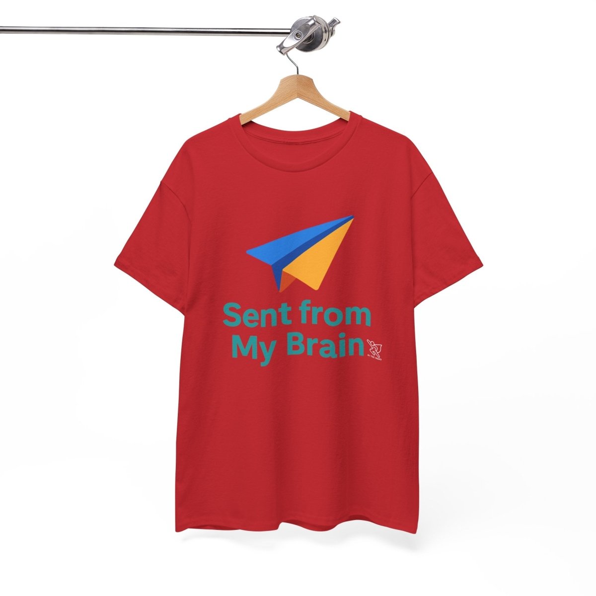 "Sent from My Brain" - Perfect Gift for Creative Minds, Casual Wear, Unique Birthday, Funny Statement Shirt - AI Tee Hero