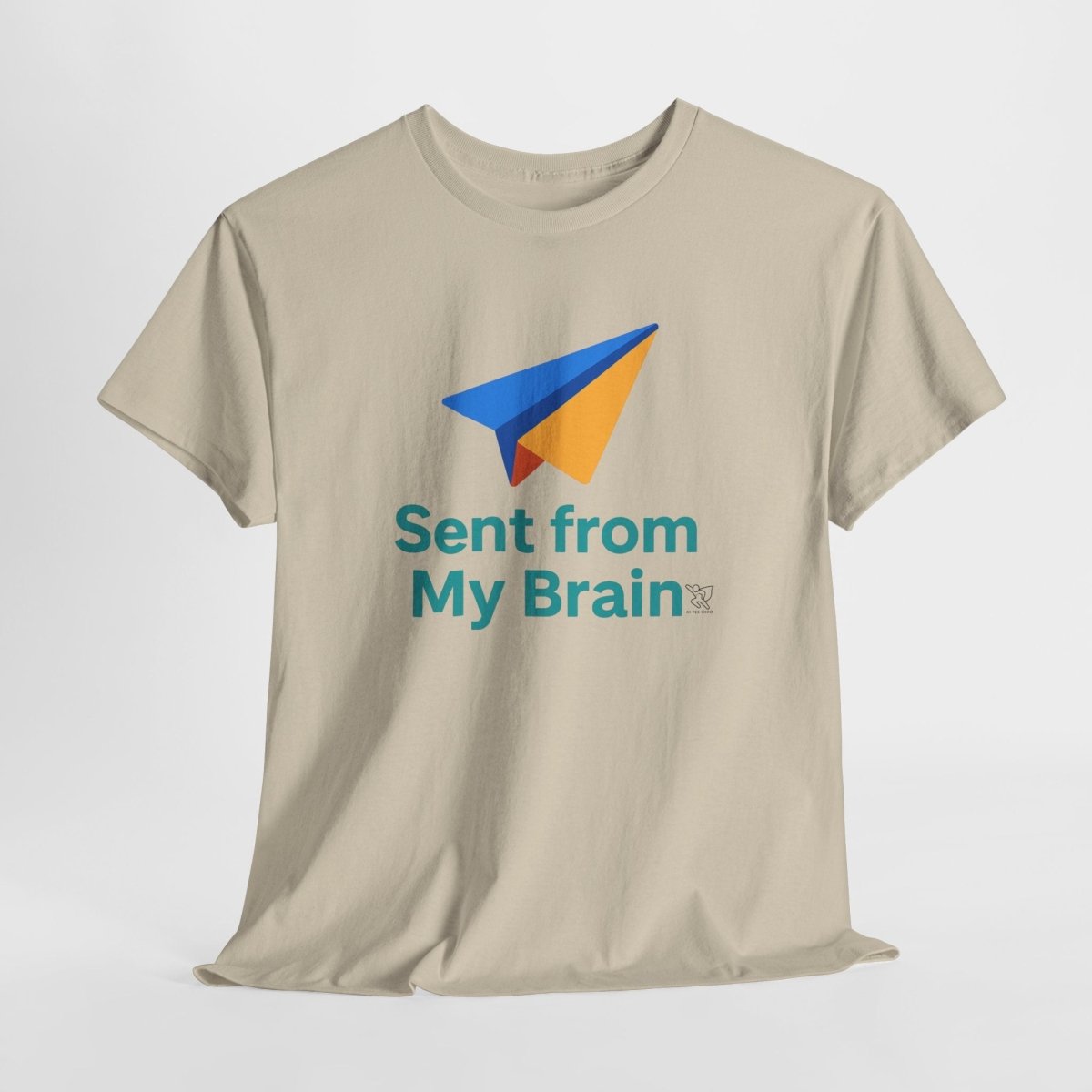 "Sent from My Brain" - Perfect Gift for Creative Minds, Casual Wear, Unique Birthday, Funny Statement Shirt - AI Tee Hero
