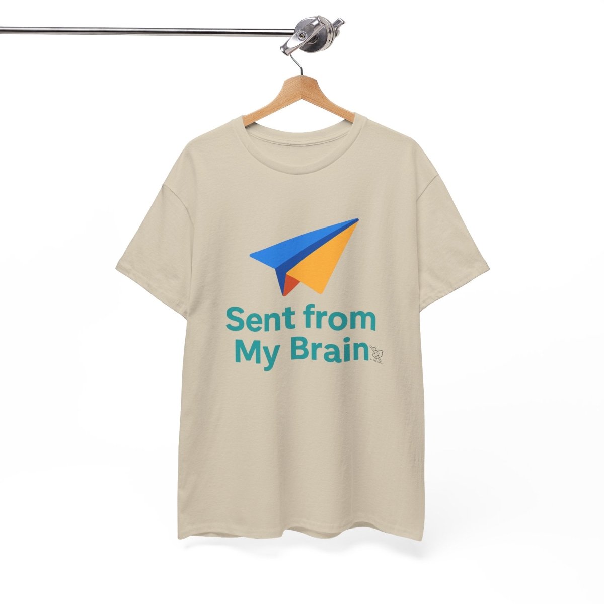 "Sent from My Brain" - Perfect Gift for Creative Minds, Casual Wear, Unique Birthday, Funny Statement Shirt - AI Tee Hero