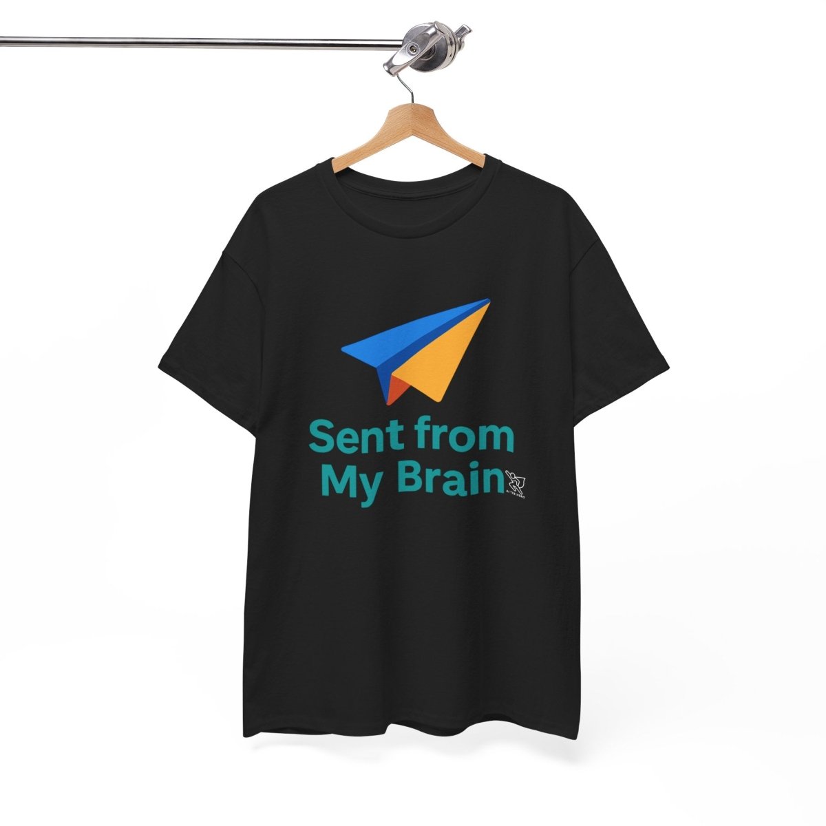"Sent from My Brain" - Perfect Gift for Creative Minds, Casual Wear, Unique Birthday, Funny Statement Shirt - AI Tee Hero