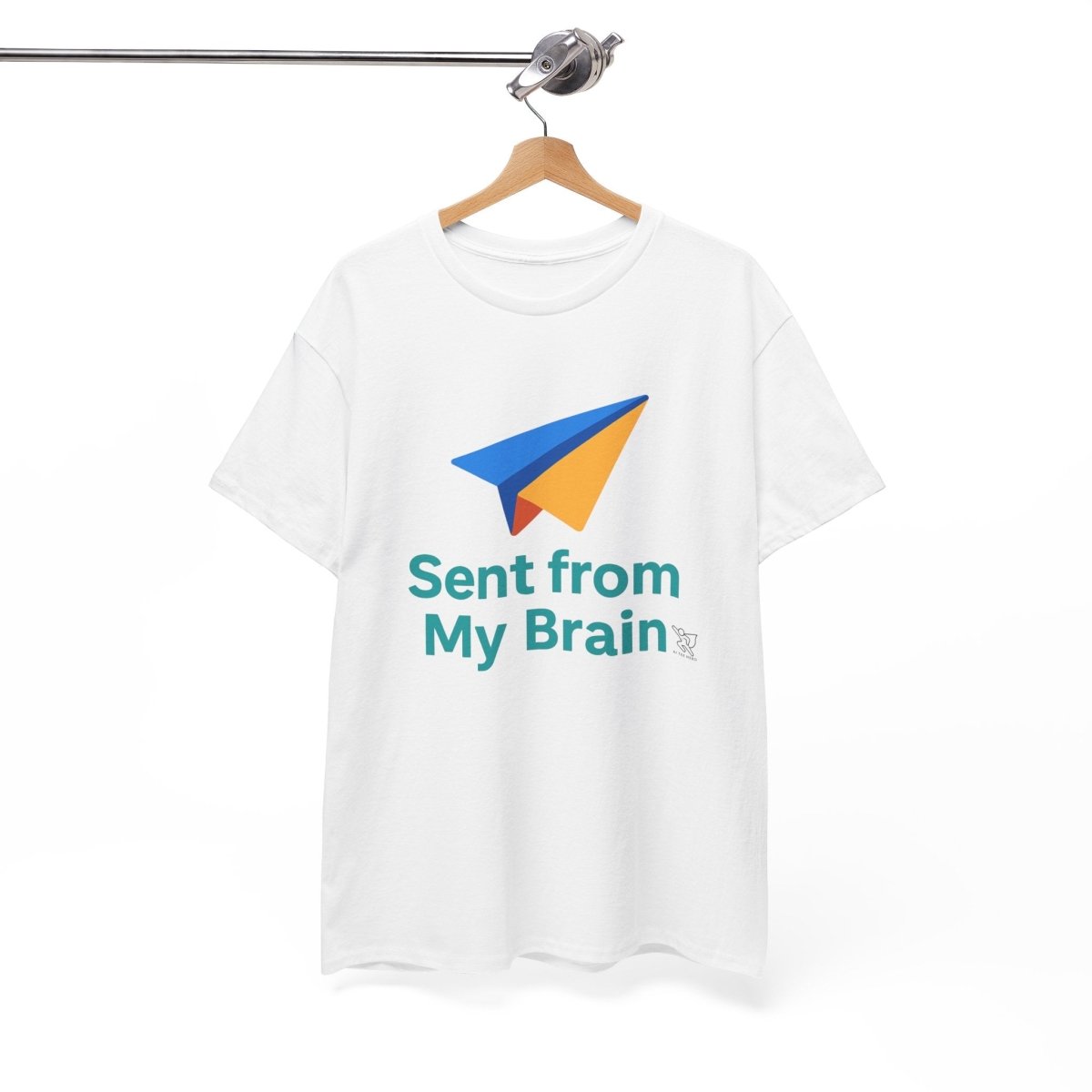 "Sent from My Brain" - Perfect Gift for Creative Minds, Casual Wear, Unique Birthday, Funny Statement Shirt - AI Tee Hero