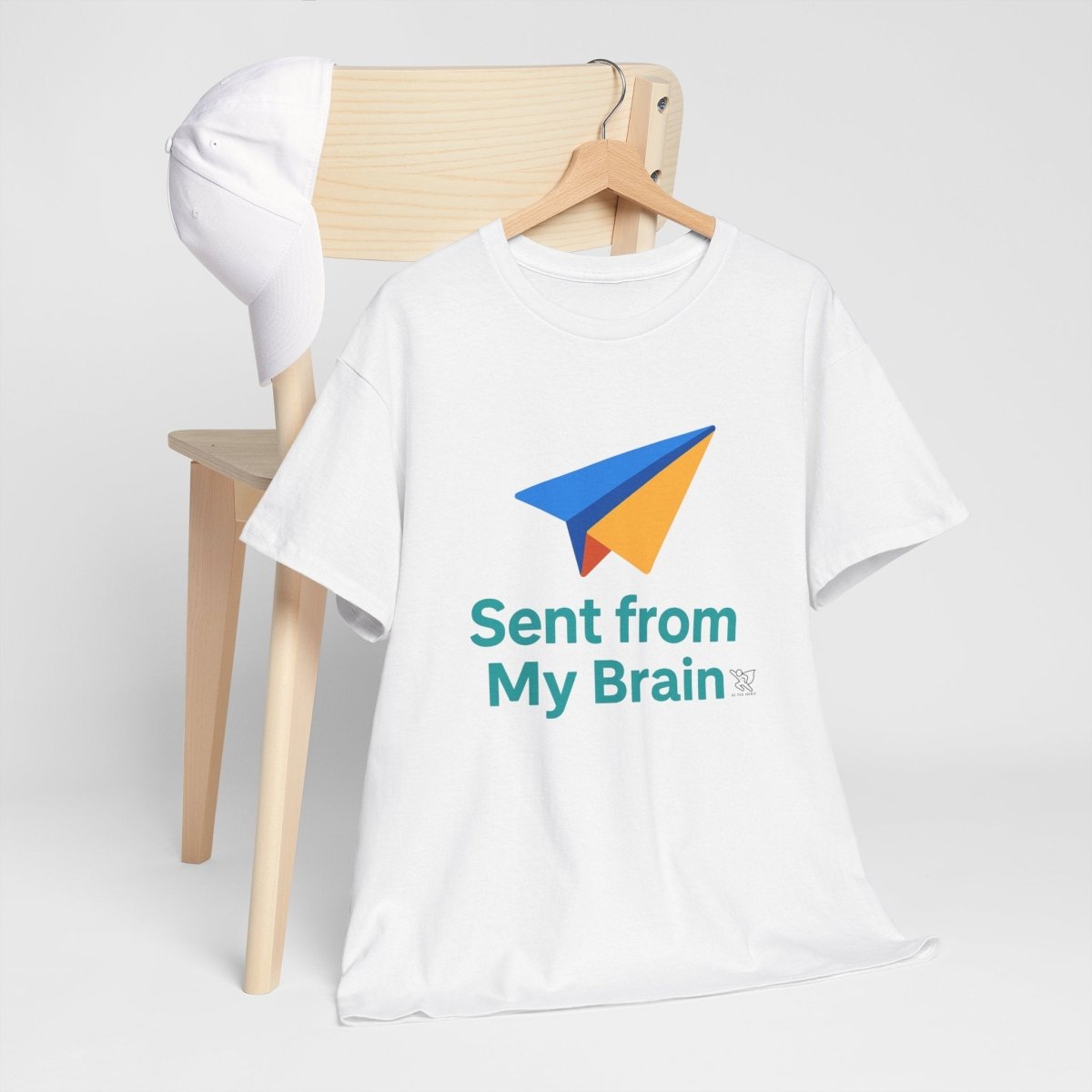 "Sent from My Brain" - Perfect Gift for Creative Minds, Casual Wear, Unique Birthday, Funny Statement Shirt - AI Tee Hero