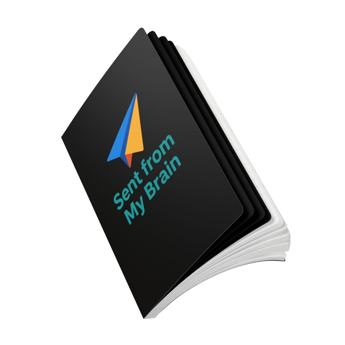 "Sent from MyBrain" Softcover Journal - Perfect for Writers, Students, Gift, Note - Taking, Creative Expressions - AI Tee Hero