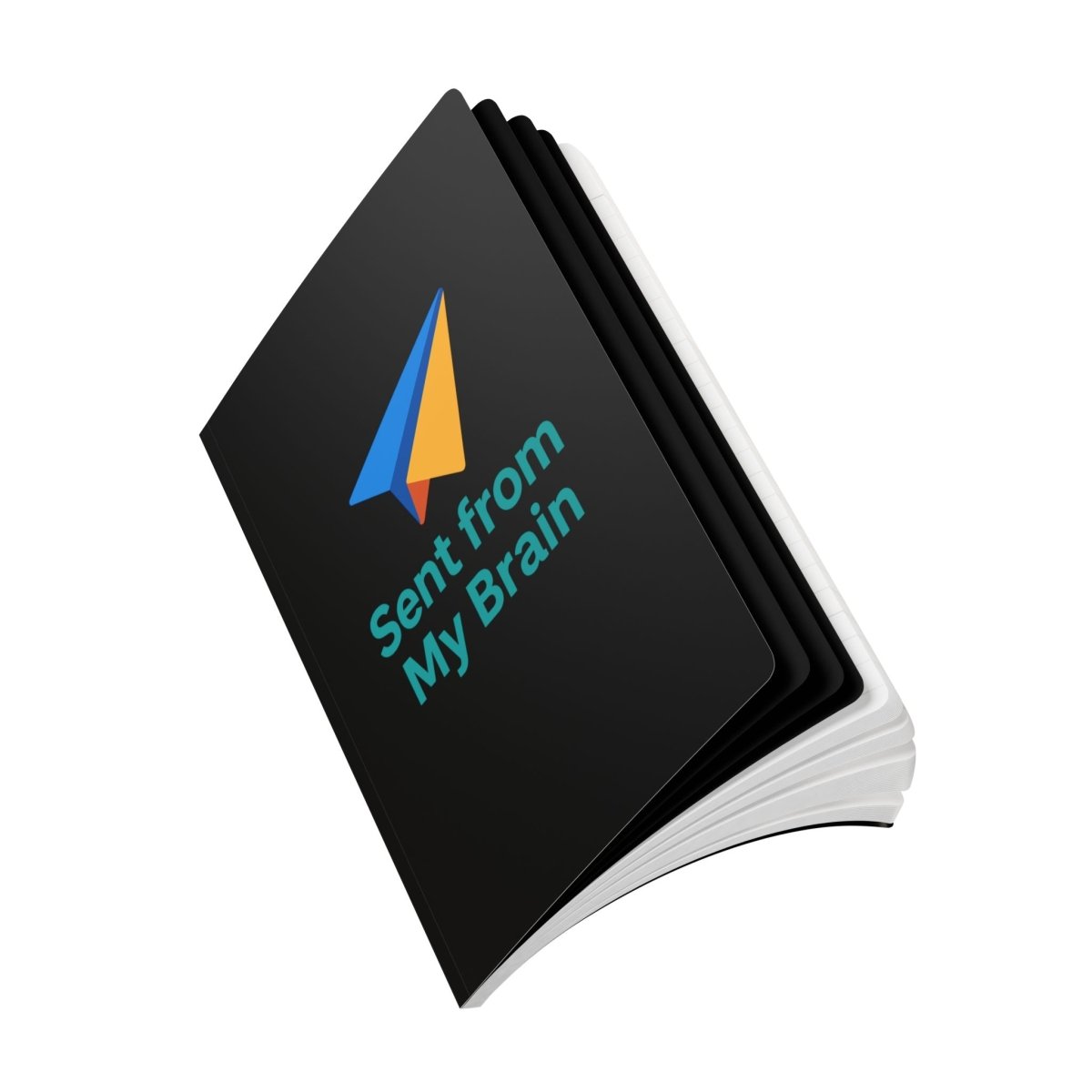 "Sent from MyBrain" Softcover Journal - Perfect for Writers, Students, Gift, Note - Taking, Creative Expressions - AI Tee Hero