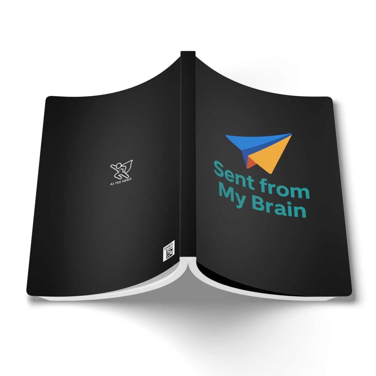 "Sent from MyBrain" Softcover Journal - Perfect for Writers, Students, Gift, Note - Taking, Creative Expressions - AI Tee Hero