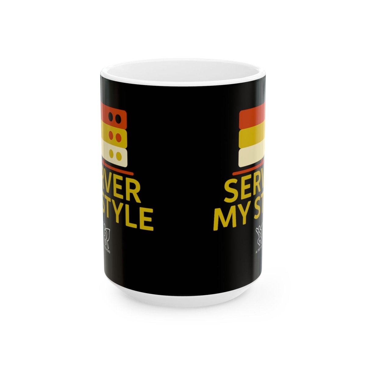 "Server My Style" Fun Ceramic Mug for Food Lovers | Perfect Gift for Chefs, Kitchen Decor, Birthday, Foodie, Coffee Lovers - AI Tee Hero
