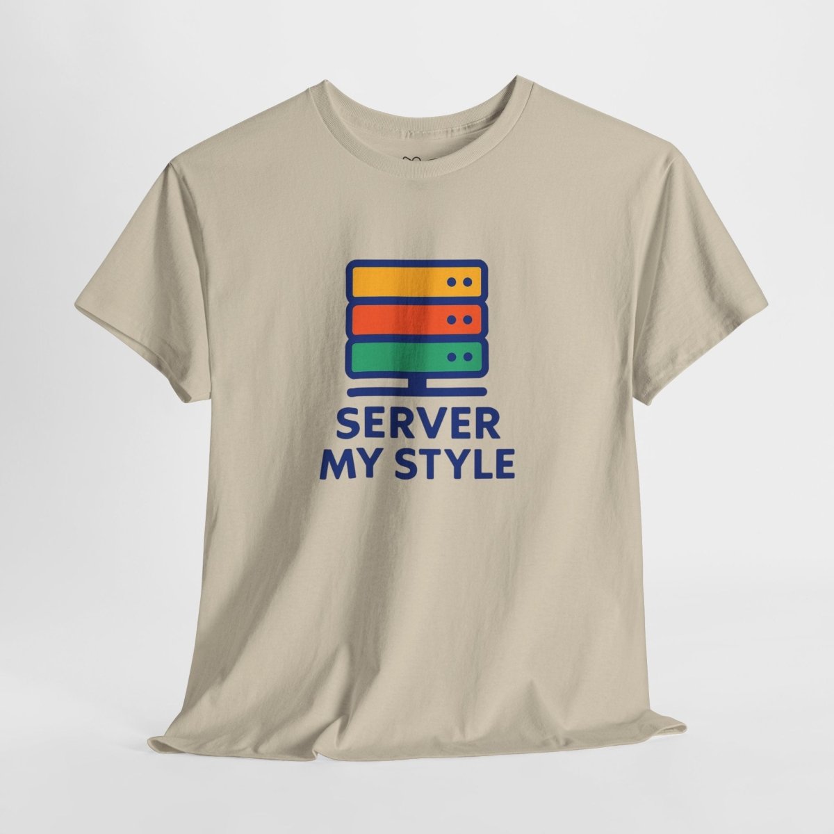 "Server My Style" Unisex Heavy Cotton Tee, Tech Humor Shirt, Geeky Gift, Casual Wear, Birthday Present, Everyday Comfort CW - 1 Royal Blue - AI Tee Hero