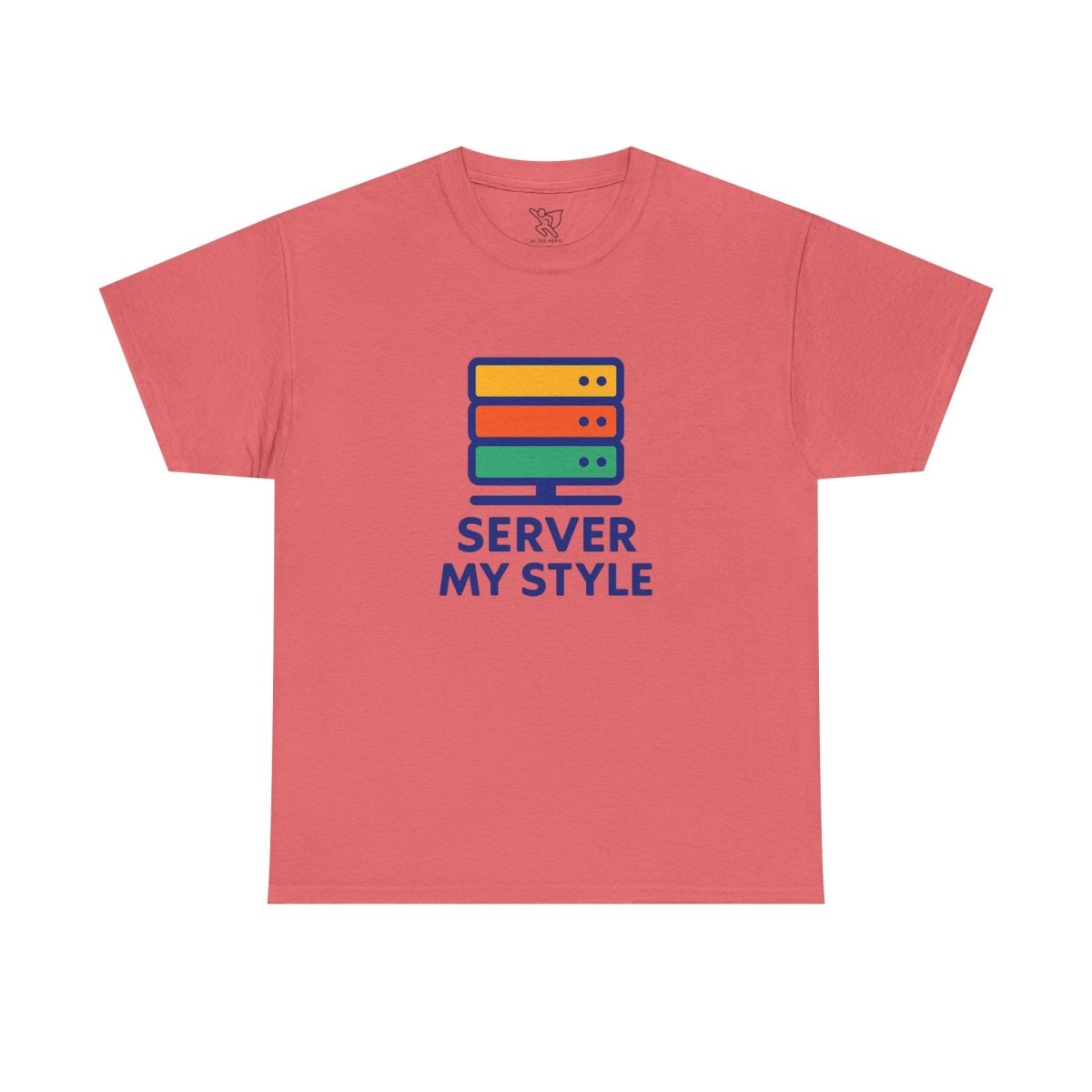 "Server My Style" Unisex Heavy Cotton Tee, Tech Humor Shirt, Geeky Gift, Casual Wear, Birthday Present, Everyday Comfort CW - 1 Royal Blue - AI Tee Hero