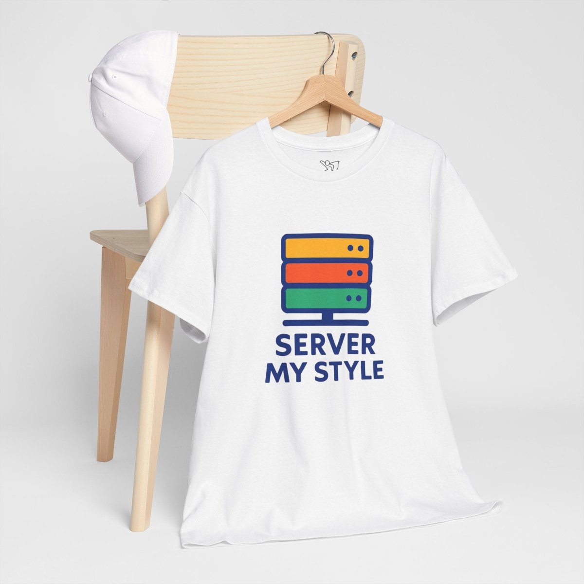 "Server My Style" Unisex Heavy Cotton Tee, Tech Humor Shirt, Geeky Gift, Casual Wear, Birthday Present, Everyday Comfort CW - 1 Royal Blue - AI Tee Hero
