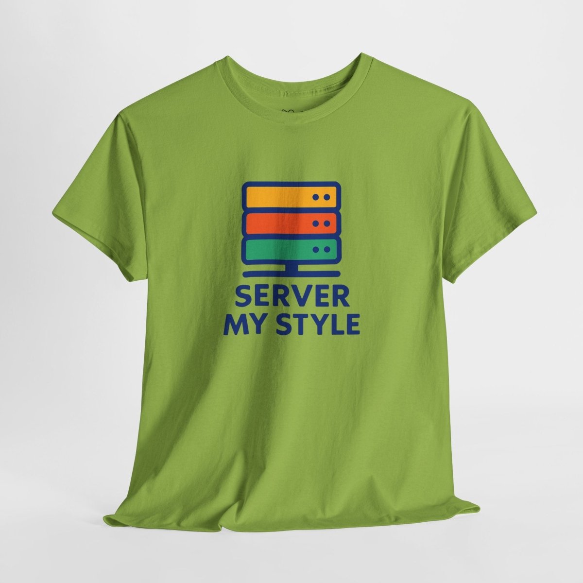 "Server My Style" Unisex Heavy Cotton Tee, Tech Humor Shirt, Geeky Gift, Casual Wear, Birthday Present, Everyday Comfort CW - 1 Royal Blue - AI Tee Hero