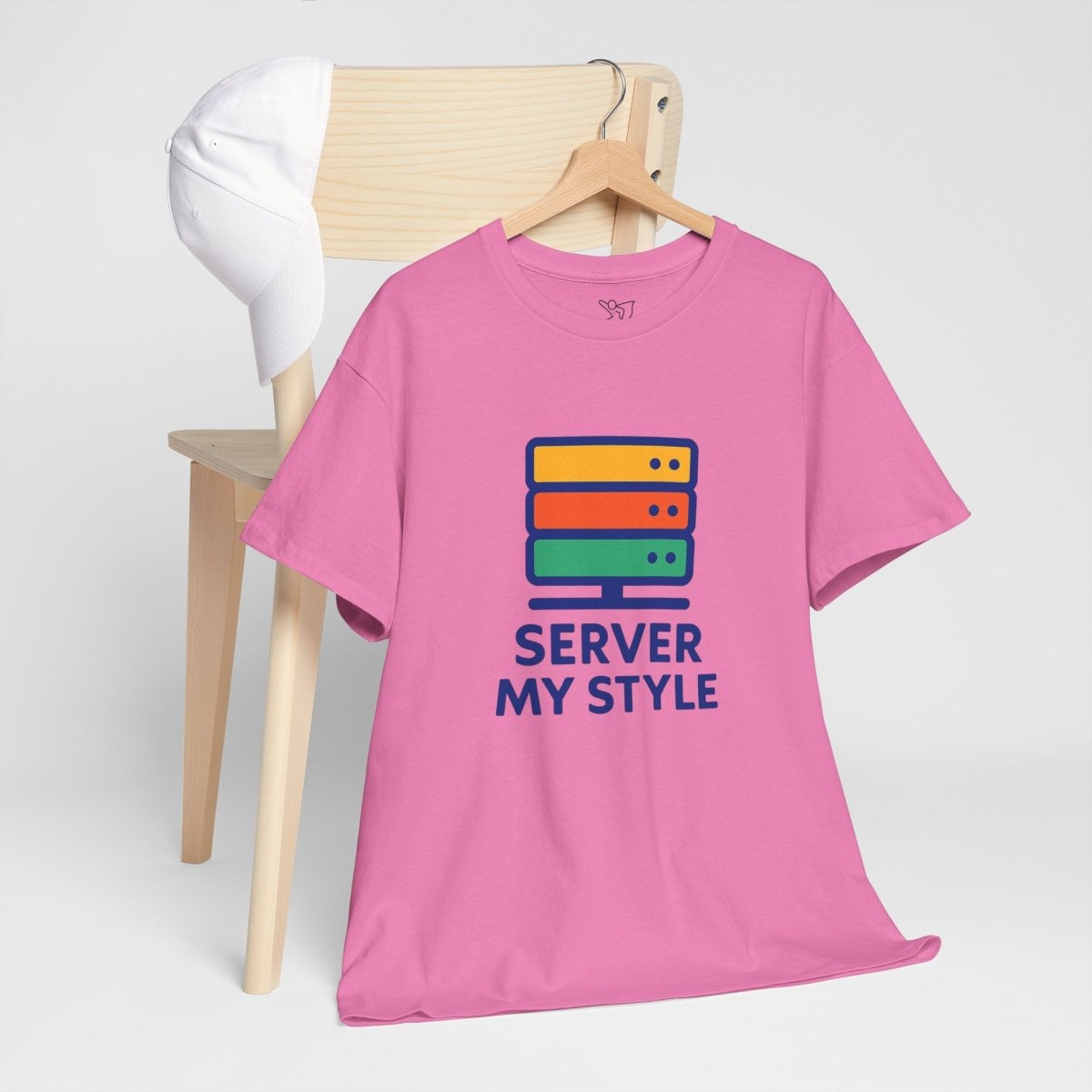 "Server My Style" Unisex Heavy Cotton Tee, Tech Humor Shirt, Geeky Gift, Casual Wear, Birthday Present, Everyday Comfort CW - 1 Royal Blue - AI Tee Hero