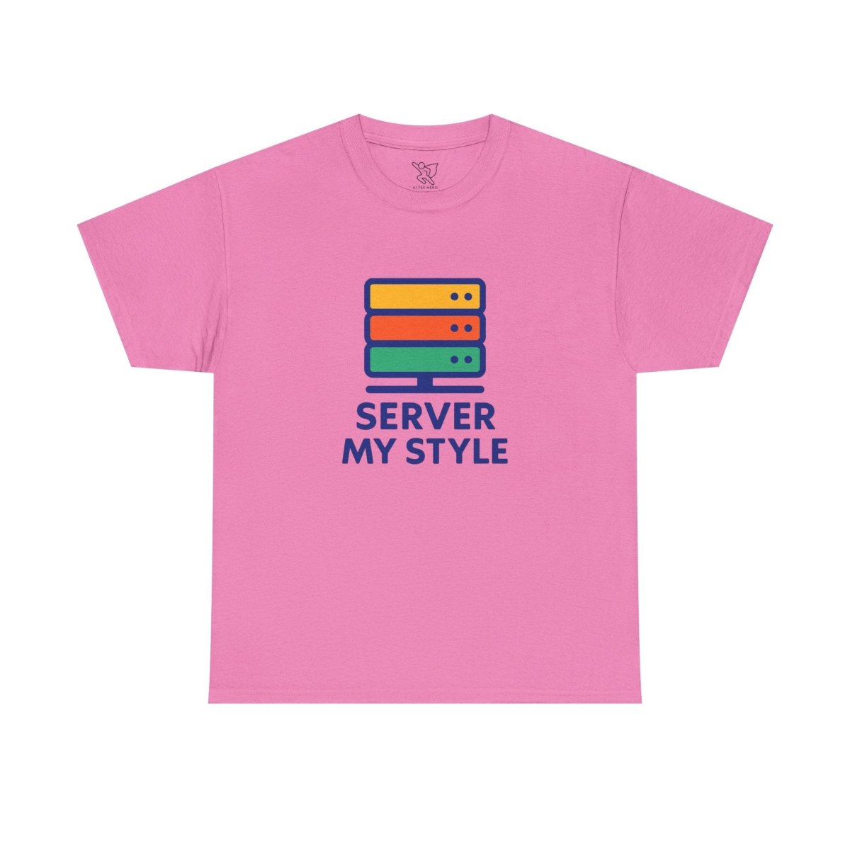 "Server My Style" Unisex Heavy Cotton Tee, Tech Humor Shirt, Geeky Gift, Casual Wear, Birthday Present, Everyday Comfort CW - 1 Royal Blue - AI Tee Hero