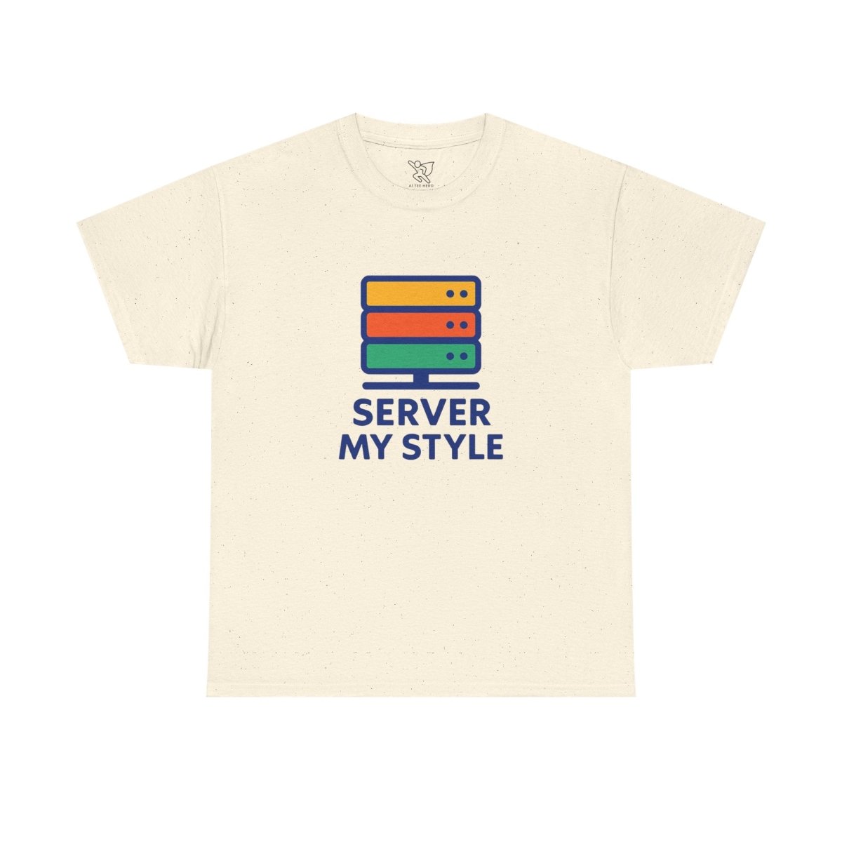 "Server My Style" Unisex Heavy Cotton Tee, Tech Humor Shirt, Geeky Gift, Casual Wear, Birthday Present, Everyday Comfort CW - 1 Royal Blue - AI Tee Hero