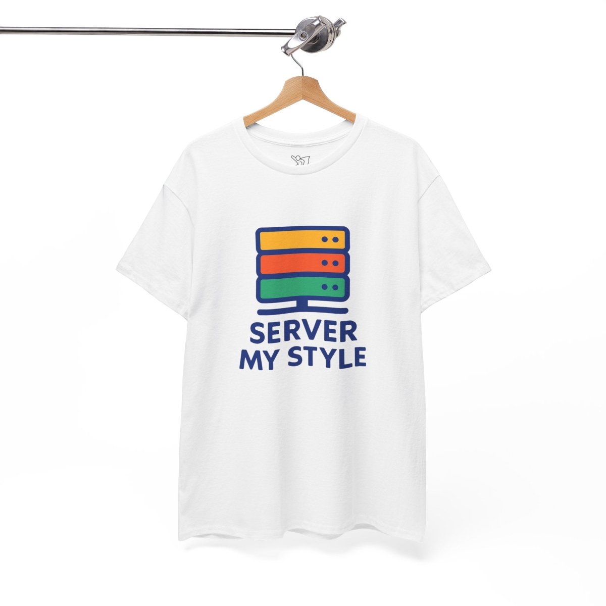 "Server My Style" Unisex Heavy Cotton Tee, Tech Humor Shirt, Geeky Gift, Casual Wear, Birthday Present, Everyday Comfort CW - 1 Royal Blue - AI Tee Hero