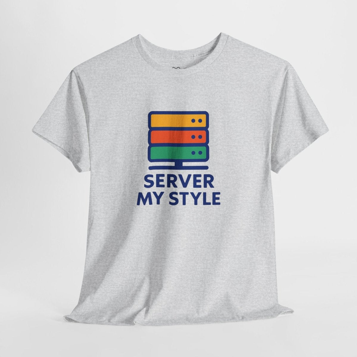 "Server My Style" Unisex Heavy Cotton Tee, Tech Humor Shirt, Geeky Gift, Casual Wear, Birthday Present, Everyday Comfort CW - 1 Royal Blue - AI Tee Hero