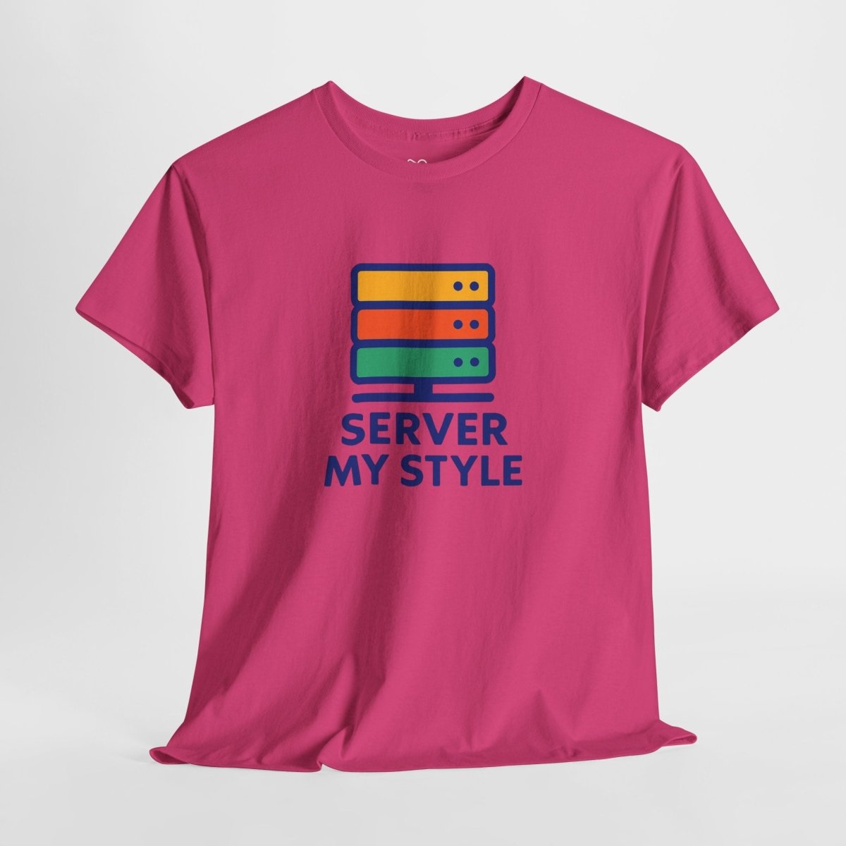 "Server My Style" Unisex Heavy Cotton Tee, Tech Humor Shirt, Geeky Gift, Casual Wear, Birthday Present, Everyday Comfort CW - 1 Royal Blue - AI Tee Hero
