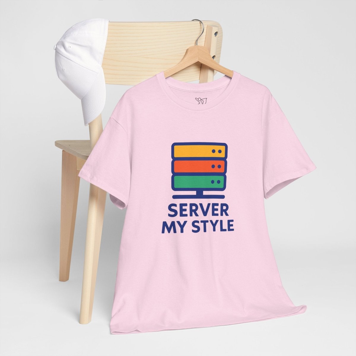 "Server My Style" Unisex Heavy Cotton Tee, Tech Humor Shirt, Geeky Gift, Casual Wear, Birthday Present, Everyday Comfort CW - 1 Royal Blue - AI Tee Hero