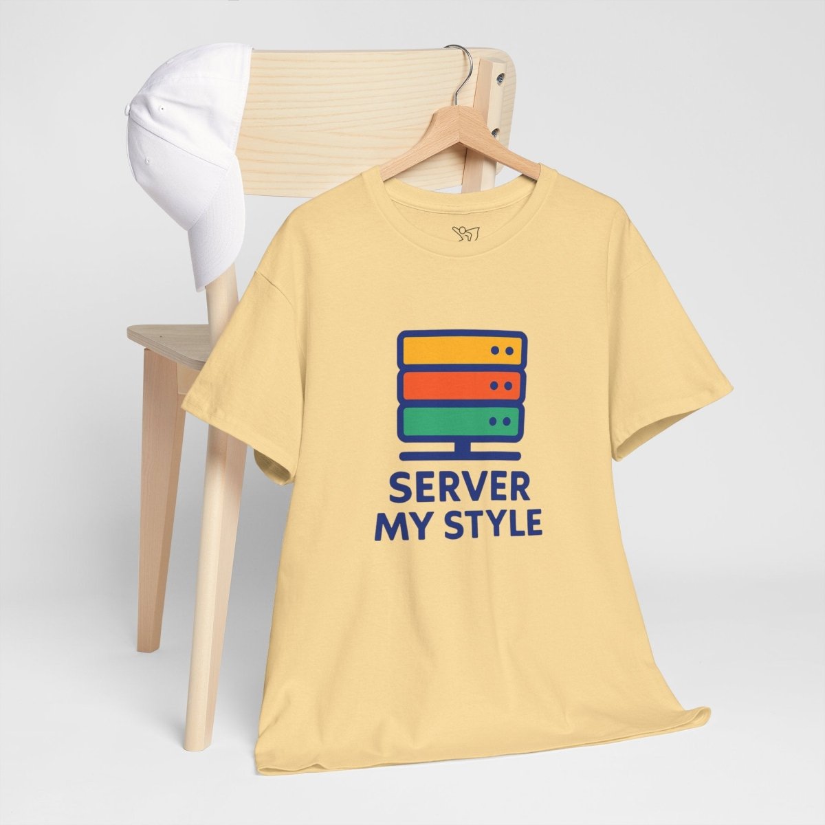 "Server My Style" Unisex Heavy Cotton Tee, Tech Humor Shirt, Geeky Gift, Casual Wear, Birthday Present, Everyday Comfort CW - 1 Royal Blue - AI Tee Hero
