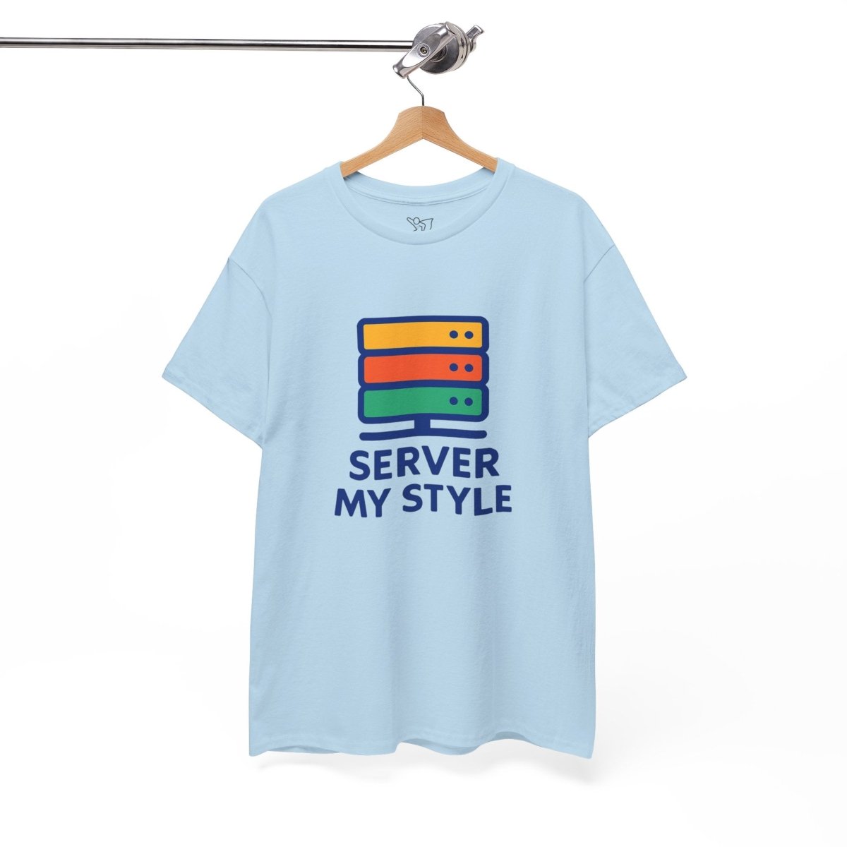 "Server My Style" Unisex Heavy Cotton Tee, Tech Humor Shirt, Geeky Gift, Casual Wear, Birthday Present, Everyday Comfort CW - 1 Royal Blue - AI Tee Hero