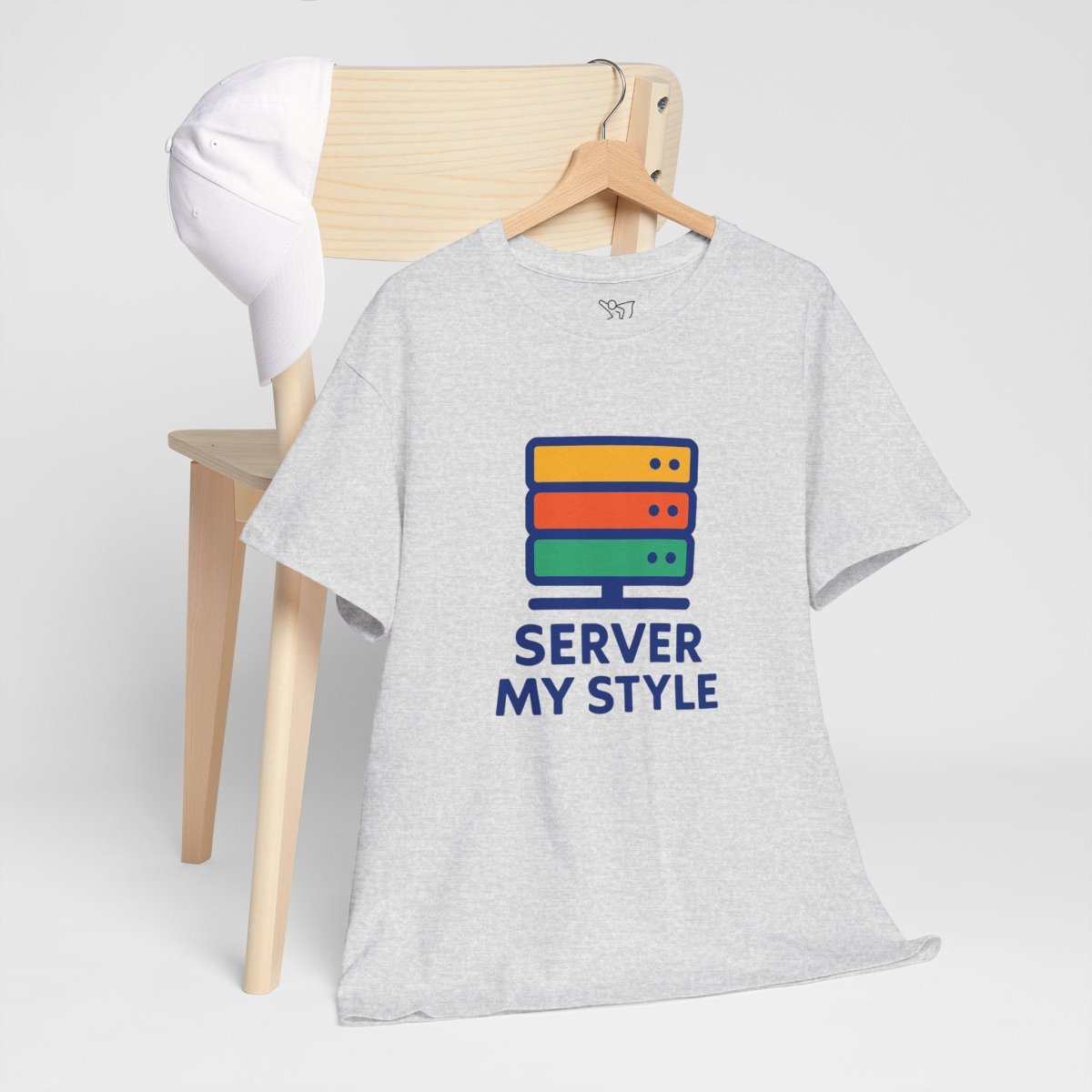 "Server My Style" Unisex Heavy Cotton Tee, Tech Humor Shirt, Geeky Gift, Casual Wear, Birthday Present, Everyday Comfort CW - 1 Royal Blue - AI Tee Hero