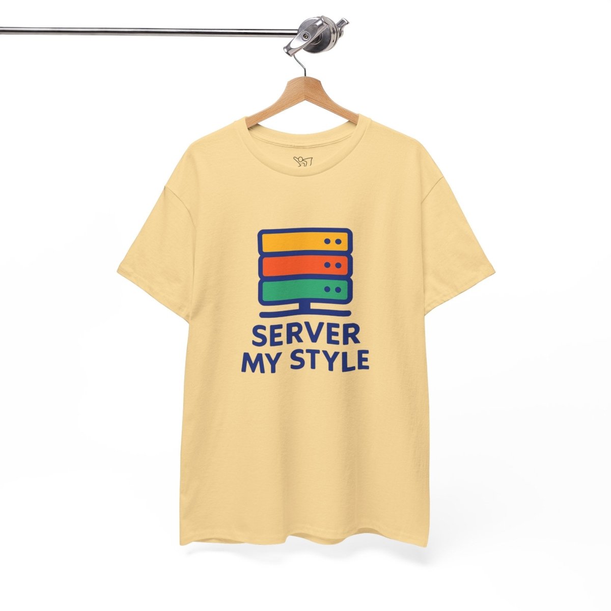 "Server My Style" Unisex Heavy Cotton Tee, Tech Humor Shirt, Geeky Gift, Casual Wear, Birthday Present, Everyday Comfort CW - 1 Royal Blue - AI Tee Hero