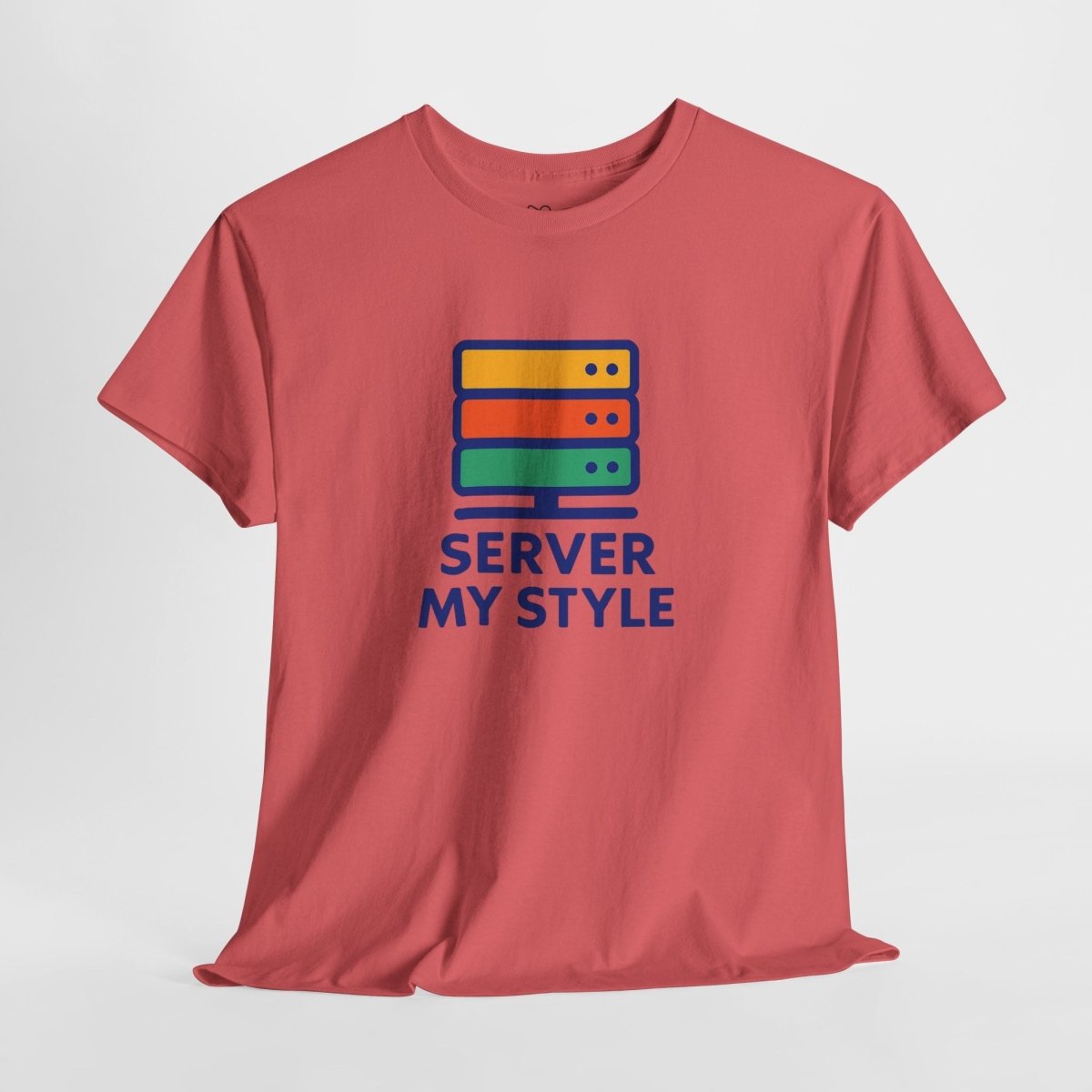 "Server My Style" Unisex Heavy Cotton Tee, Tech Humor Shirt, Geeky Gift, Casual Wear, Birthday Present, Everyday Comfort CW - 1 Royal Blue - AI Tee Hero