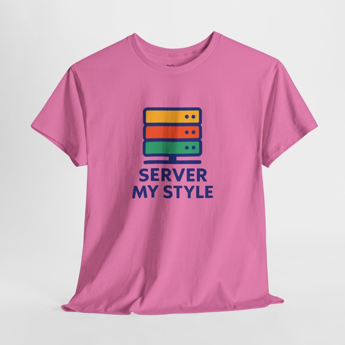 "Server My Style" Unisex Heavy Cotton Tee, Tech Humor Shirt, Geeky Gift, Casual Wear, Birthday Present, Everyday Comfort CW - 1 Royal Blue - AI Tee Hero