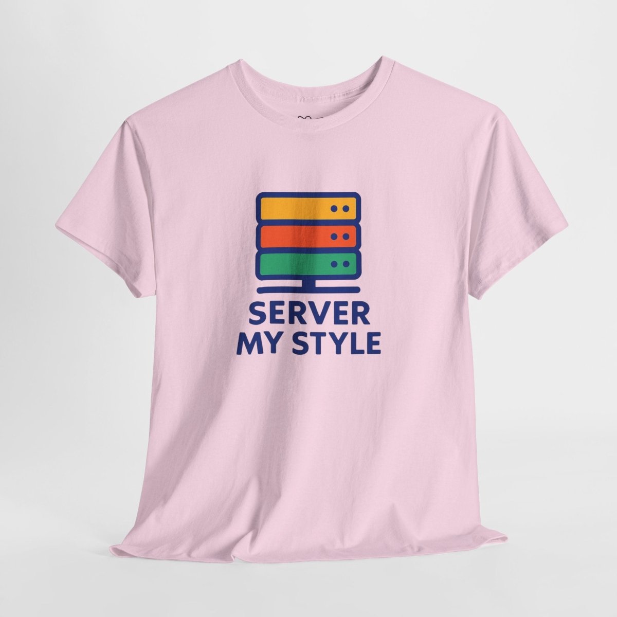 "Server My Style" Unisex Heavy Cotton Tee, Tech Humor Shirt, Geeky Gift, Casual Wear, Birthday Present, Everyday Comfort CW - 1 Royal Blue - AI Tee Hero
