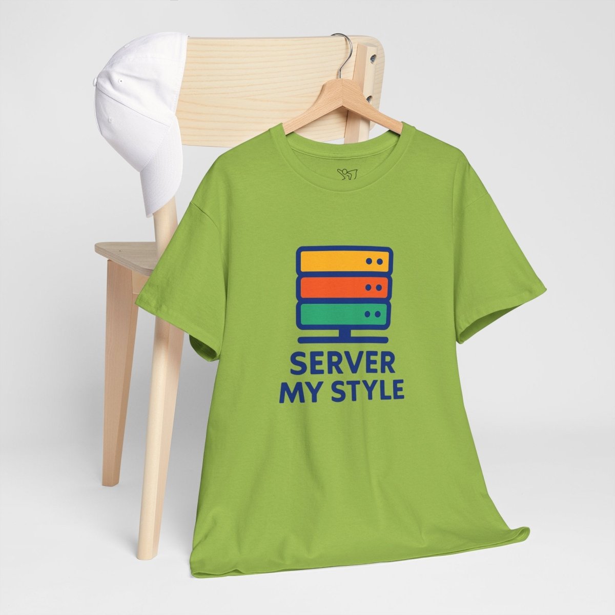 "Server My Style" Unisex Heavy Cotton Tee, Tech Humor Shirt, Geeky Gift, Casual Wear, Birthday Present, Everyday Comfort CW - 1 Royal Blue - AI Tee Hero